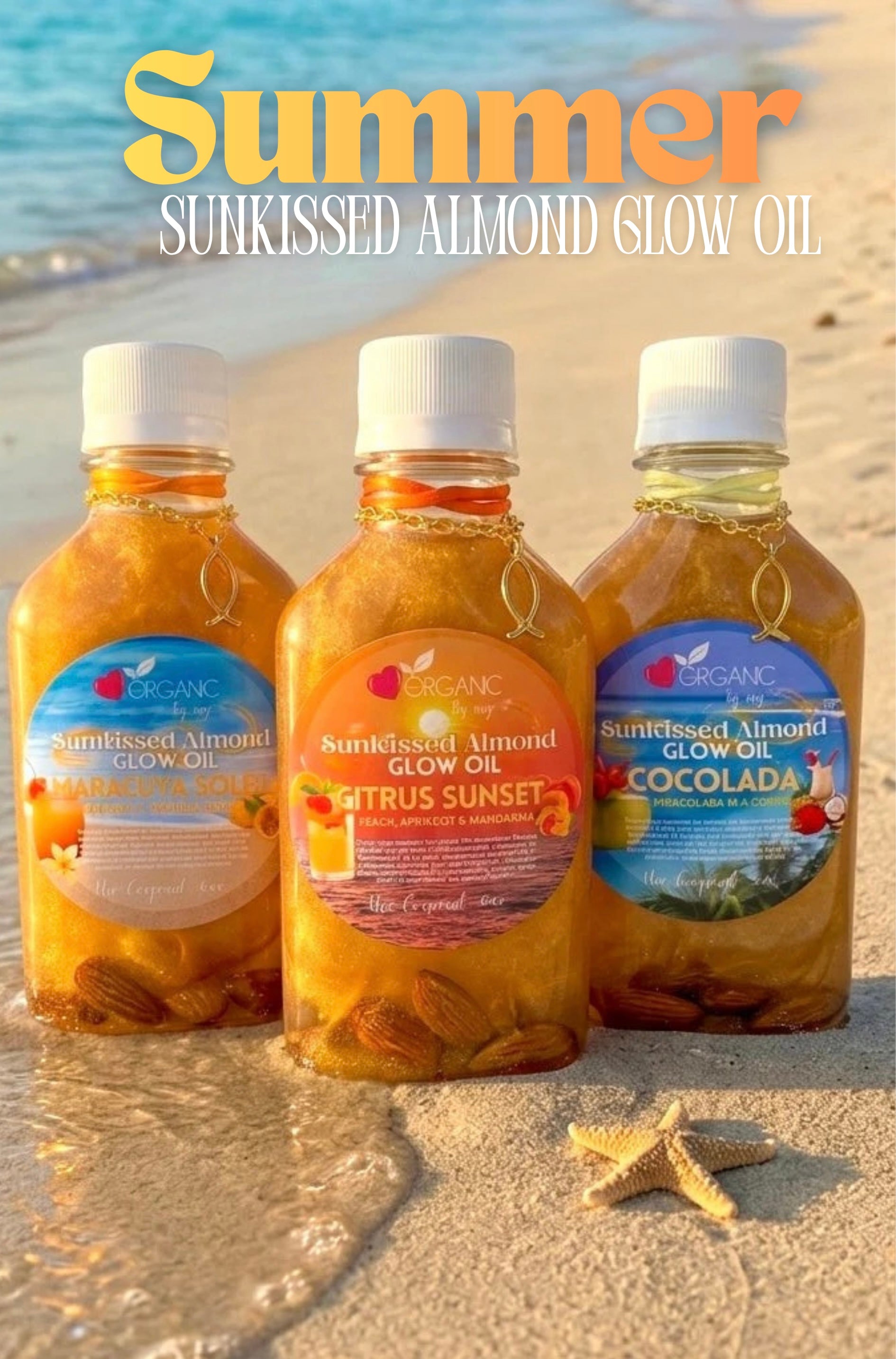 SunKissed Almond Glow Oils Summer Collection
