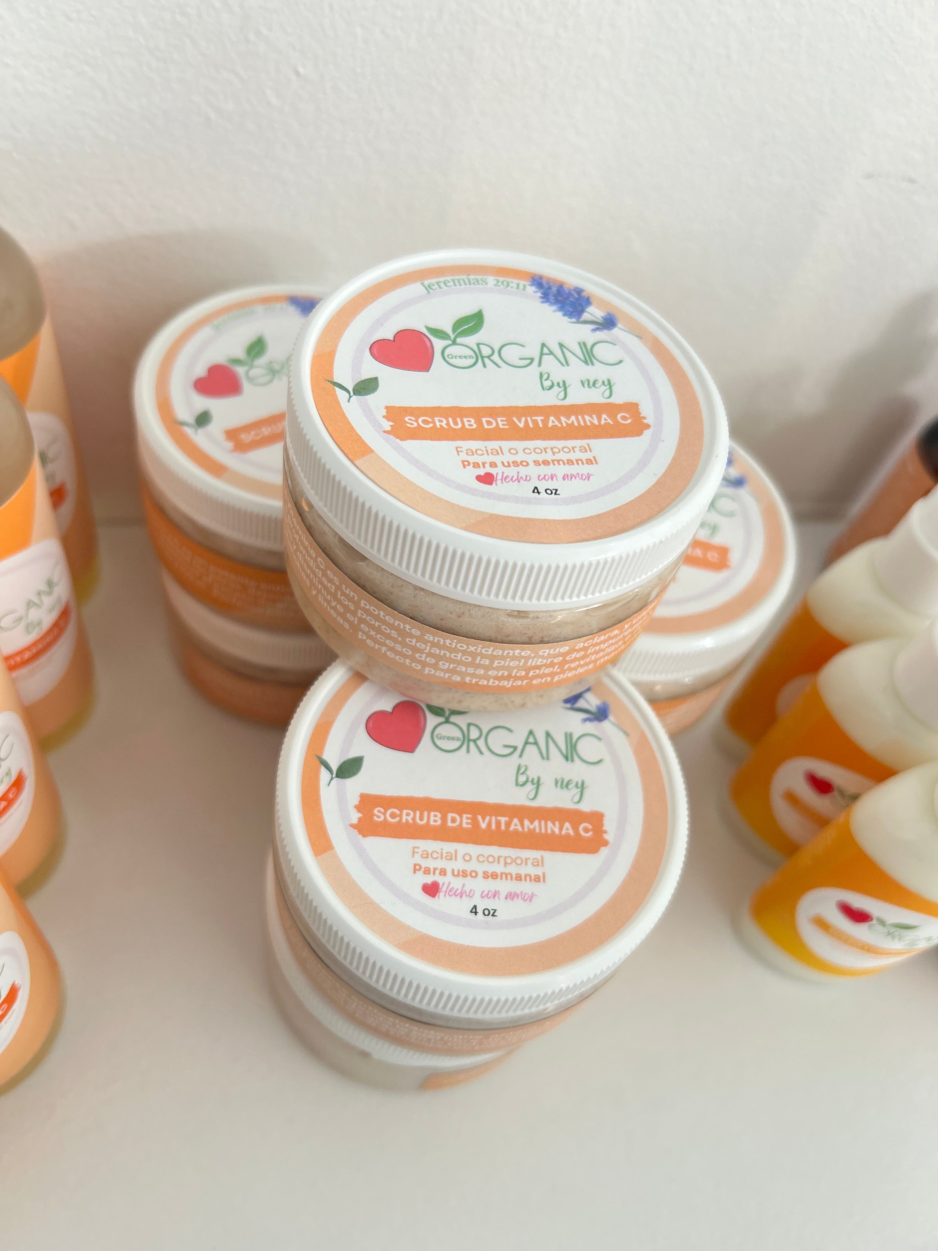 Facial scrub vitamina c